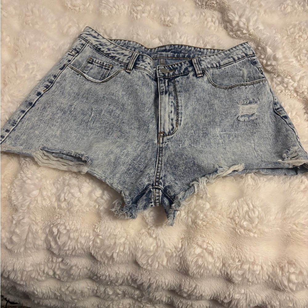 Denim Distressed Women Shorts